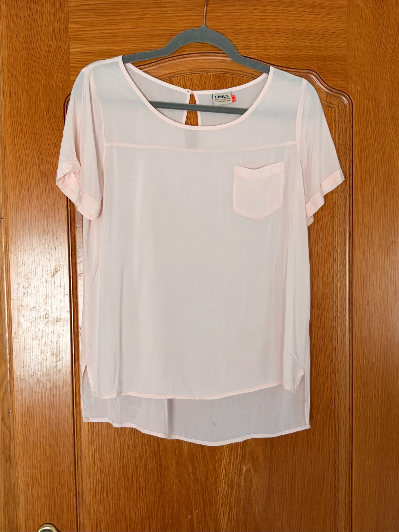 Blusa fluida tipo camiseta 